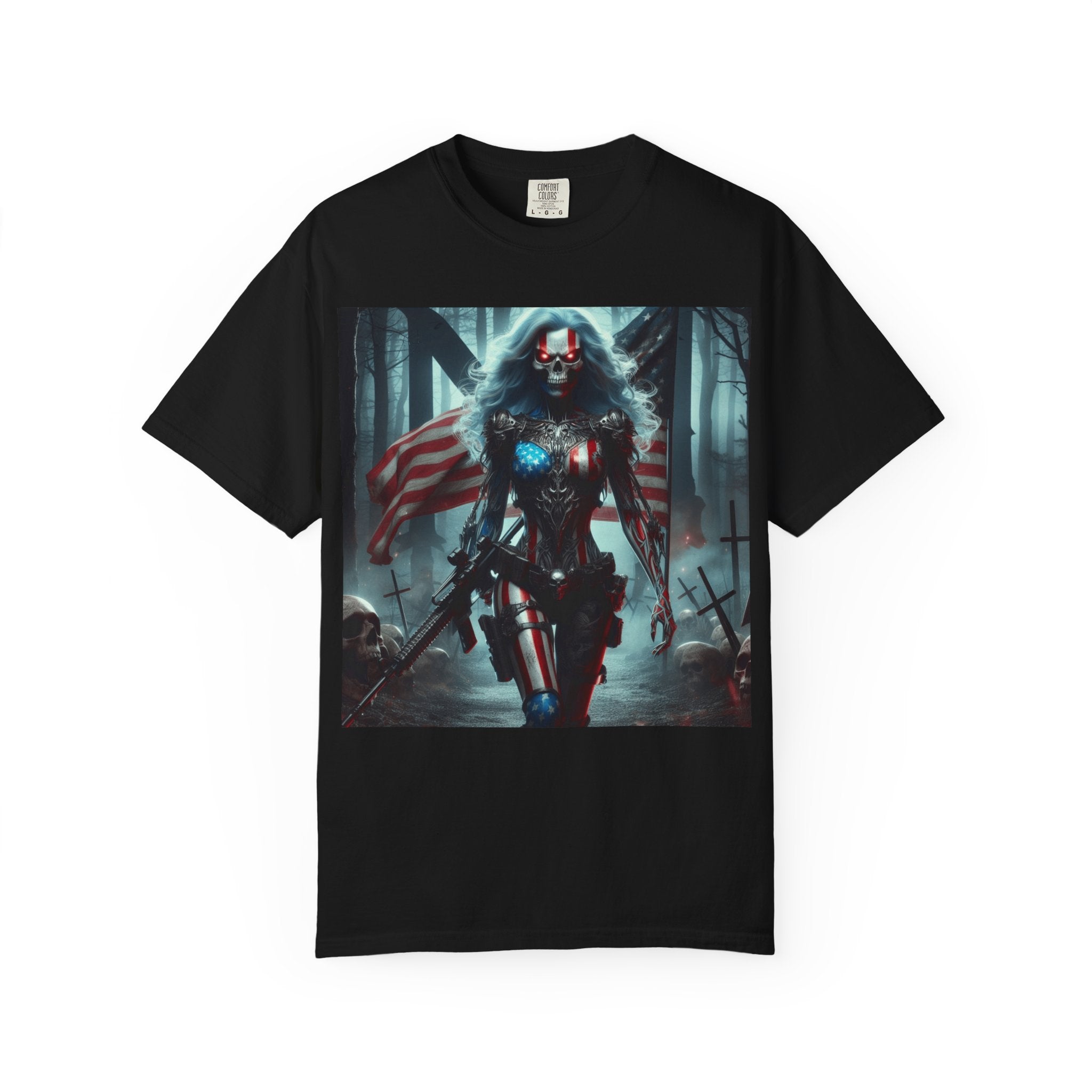 American Warrior Ver 16 | Soldier Skull Forest Graphic