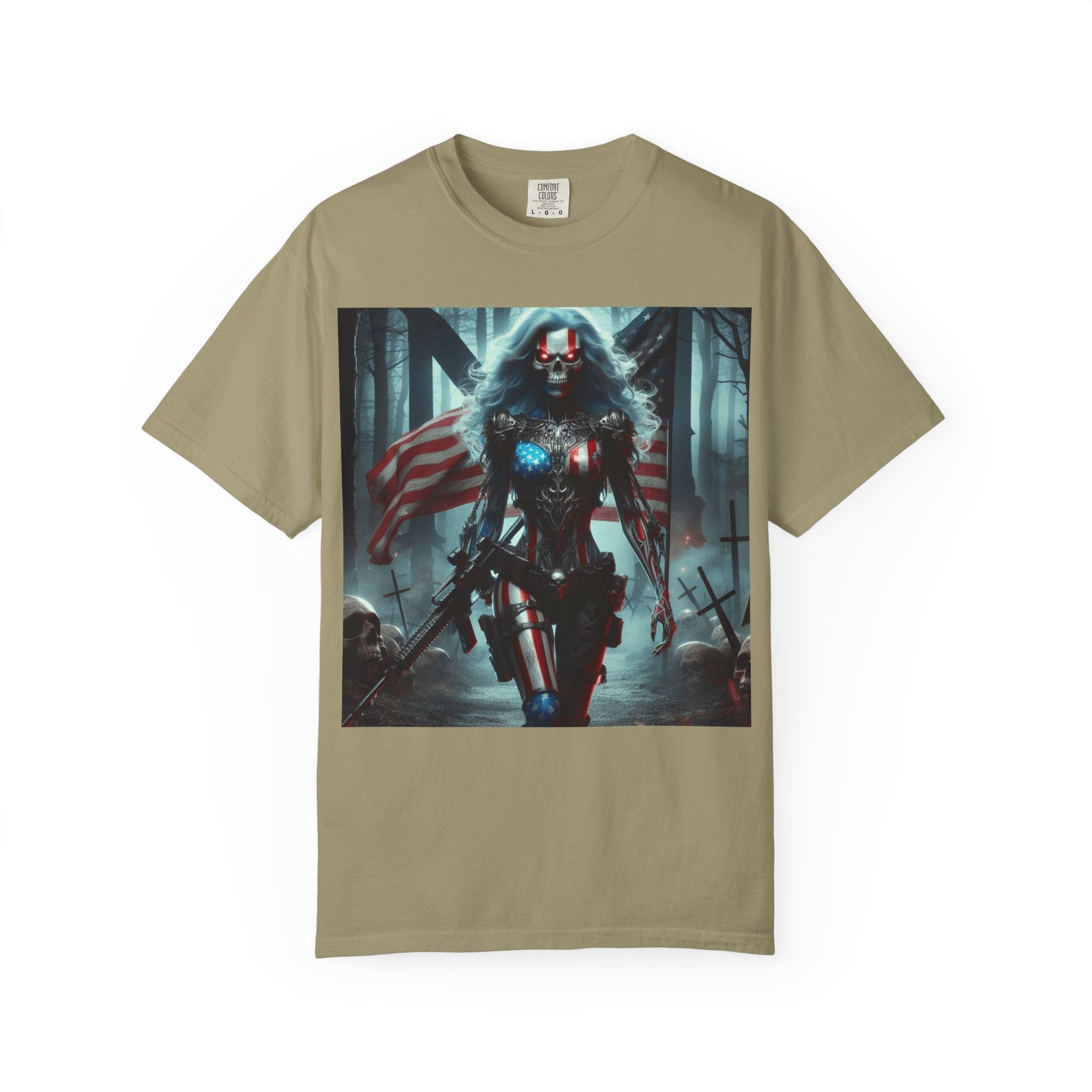 American Warrior Ver 16 | Soldier Skull Forest Graphic