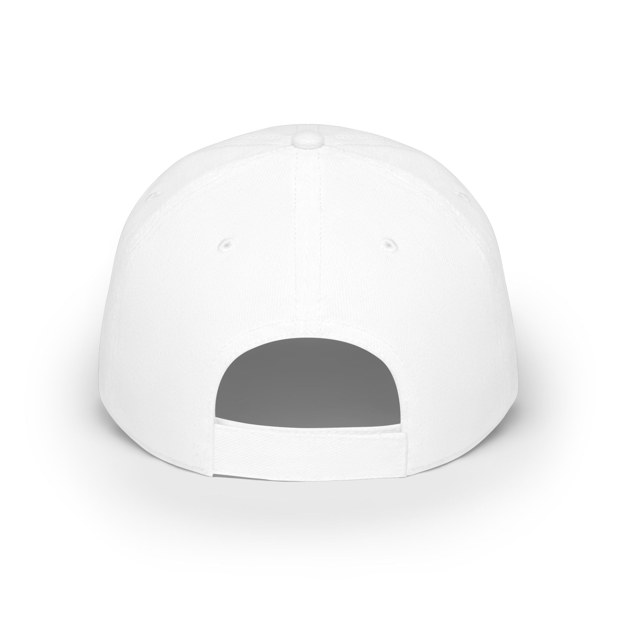 Michelangelo Script Embroidered Baseball Cap — Gold Calligraphy Low Profile Hat