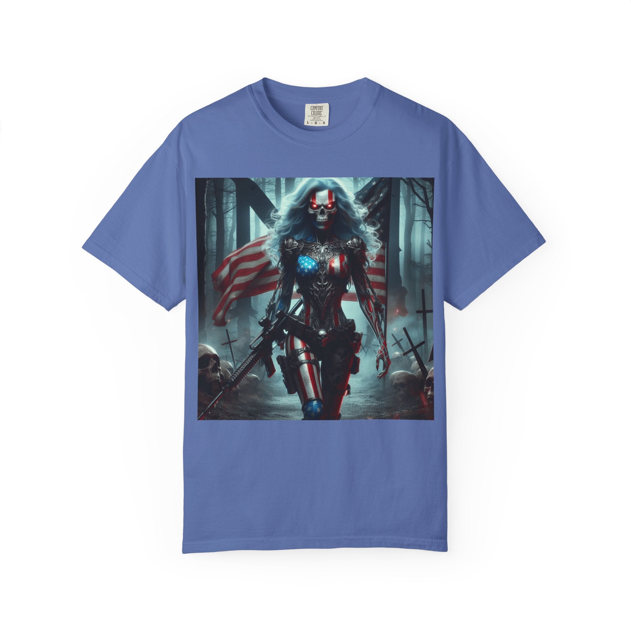 American Warrior Ver 16 | Soldier Skull Forest Graphic